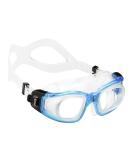 Cressi Galileo Adult Swim Goggles | Tempered Glass Lenses | No Distortion | Made in Italy | Clear/Aquamarine - Buy Online on SooperMarket.com