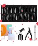 Beetles Easy Gel Tips Nail Extension Kit - 2-in-1 Nail Glue Gel, LED Lamp, Almond Shaped Nails - DIY Manicure Set - Buy Online on SooperMarket.com
