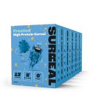 Surreal Frosted - High Protein Cereal 6 Pack - Low Sugar- Healthy Plant Based Cereal - High in Fibre - Low Carb - Gluten Free - Vegan - 13g of Protein 0g of Sugar - 240g per Box - Buy Online on SooperMarket.com