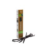 Vanillabazaar Grade A Organic & Fairtrade Madagascan Vanilla Pods - 5 Bourbon Premium Beans in Resealable Tube for Chefs & Baking - Buy Online on SooperMarket.com