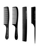 Phoetya 4-Piece Wide Tooth Comb Set for Men - Professional Styling, Heat Resistant, Anti-Static, Detangling - Black - Buy Online on SooperMarket.com