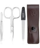marQus Manicure Set 3 pieces travel set with file from Solingen nail care set nail scissors set and nail set 6. Brown - Buy Online on SooperMarket.com