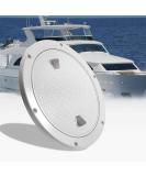 Hoffen 6" Hatch Deck Plate White Round Non Slip Inspection Hatch w/Detachable Cover - Buy Online on SooperMarket.com