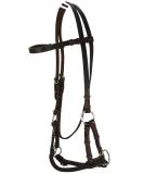 Thor Equine Dark Brown Sidepull with Round Noseband - Premium Cob Size for International Shipping - Buy Online on SooperMarket.com