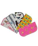 Kids Lunchbox Napkins 5-Pack - Owls & Birds Fun Flannel Washable 8x8 inches - Little Wipes (R) Flannel - Buy Online on SooperMarket.com