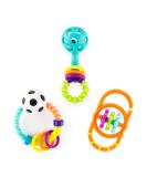 Sassy My First Rattles Newborn Gift Set - 3 Soft & Flexible Rattles for Ages 0+ Months - Buy Online on SooperMarket.com