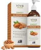 100% Pure Sweet Almond Oil for Hair and Skin - Non-Greasy Massage Oil - Carrier Oil for Essential Oils - Expeller-Pressed - Non-GMO - 16 fl oz - Buy Online on SooperMarket.com