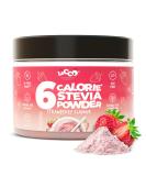 Locco Strawberry Flavour Powder 200g | Low Calorie Vegan Keto | 6 Calories, 0g Fat | Stevia Sweetened | Sugar-Free Natural Aromas | Dietary Supplement - Buy Online on SooperMarket.com