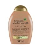 OGX Ever Straightening + Brazilian Keratin Therapy Smoothing Shampoo with Coconut Oil, Cocoa Butter & Avocado Oil for Lustrous, Shiny Hair, Paraben-Free, Sulfate-Free Surfactants, 13 floz - Buy Online on SooperMarket.com
