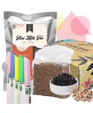 Wild Monk Boba Tea Kit - Thai Milk Tea Powder, 1kg Tapioca Pearls & Compostable Straws - Buy Online on SooperMarket.com
