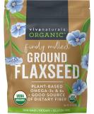 Organic Ground Flaxseed - Premium Quality Plant-Based Protein and Vegan Omega 3 with Fiber, Perfect for Smoothies, Non-GMO and Gluten Free, 15 oz (425 g) 15 Ounce (Pack of 1) - Buy Online on SooperMarket.com