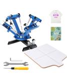 VEVOR 4 Color 1 Station Screen Printing Machine | 360 Rotatable Press | 21.2x17.7in Silk Screen Press | Double-Layer Pallet for T-Shirt DIY Printing - Buy Online on SooperMarket.com