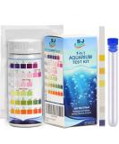 SJ WAVE 7-in-1 Aquarium Test Kit - Fast & Accurate Water Quality Testing Strips (100 Tests) | For Freshwater Aquariums & Ponds | pH, Hardness, Nitrate, Temperature Monitoring - Buy Online on SooperMarket.com