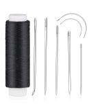 Waxed Thread 32 Yards (Black) - Leather Sewing Thread Set with Needles for Upholstery and Repair - Buy Online on SooperMarket.com
