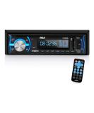 Pyle Marine Bluetooth Stereo Radio - 12v Single DIN Style Boat In dash Radio Receiver System with Built-in Mic, Digital LCD, RCA, MP3, USB, SD, AM FM Radio - Remote Control - PLMRB29B (Black) - Buy Online on SooperMarket.com