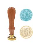 Classic Alphabet Sealing Wax Stamp - Brass Head, Wooden Handle - Letter H for Cards, Envelopes, Gifts - Buy Online on SooperMarket.com