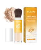Buy SPF 50++ Mineral Sunscreen Setting Powder | Lightweight Matte Translucent Face Powder with Brush | Oil Control & Breathable Concealer - International Shipping Available - Buy Online on SooperMarket.com