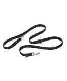 HALTI Double Guide - Multifunctional dog leash for training and walking with your dog.Light and padded with neoprene.Suitable for puppies (size small black 2m) s black - Buy Online on SooperMarket.com