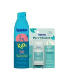Coppertone Kids Sunscreen Spray SPF 50 + Stick SPF 50 Bundle | Zinc Oxide Mineral Formula | Pediatrician Recommended | 5.5 Oz Spray + 0.49 Oz Stick - Buy Online on SooperMarket.com