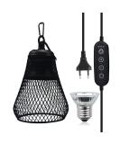 QIODAZOO 50W Turtle Heat Spot Lamp - Reptile Heat Lamp with Adjustable Time & Brightness E27 Hook - Buy Online on SooperMarket.com