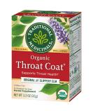Pack of 1 x Traditional Medicinals Organic Throat Coat Herbal Tea - Caffeine Free - 16 Bags - Buy Online on SooperMarket.com