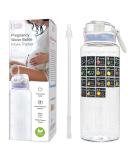 BellyBottle Pregnancy Water Bottle Tracker (BPA-Free) Pregnancy Must Haves First Trimester - Pregnancy Gifts for Women - Pregnancy Essentials for Nausea Relief (includes Weekly Stickers + Straw) CLEAR - Buy Online on SooperMarket.com