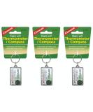 Coghlan's Zipper Pull Thermometer & Compass (3-Pack) - Accurate Weather Readings in & | Ideal for Outdoor Adventures | International Shipping Available - Buy Online on SooperMarket.com