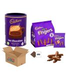 Hot Chocolate Cocoa Powder 500G + Fingers Mini Chocolate Biscuits 6 Pack Multipack 115.8g Boxed Treatz - Buy Online on SooperMarket.com