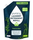 Puracy Liquid Laundry Detergent Refill-1,4 Dioxane Free, Natural, Scent-Free Gentle Laundry Detergent Liquid Concentrate Laundry Pouch with Stain Fighting Enzymes - (Free & Clear, 48 fl oz, 192 Loads) Free & Clear 48 Fl Oz (Pack of 1) - Buy Online on SooperMarket.com