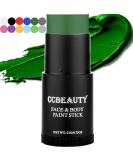 CCBeauty Green Face Body Paint Stick  Dark Green Eye Black Sticks for Sports  Grease Foundation Painting Kit  Hypoallergenic Witch Camo Hulk Hunting FacePaint Makeup Halloween Cosplay Costume Party 02 Green - Buy Online on SooperMarket.com