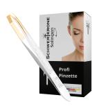 Schwertkrone tweezers professional Solingen 8 cm cranked angled slanted eyebrow plucking Germany (Cranked - Gold Plated) - Buy Online on SooperMarket.com
