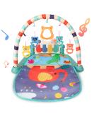Baby Gym Play Mat with Mirror, Music, Lights - Kick & Play Piano Activity Center for 3-6-9 Month Infants in Green - Buy Online on SooperMarket.com