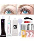 Lash & Brow Tint Kit - DIY Eyelash & Eyebrow Dye Set for 6 weeks of Voluminous Black Stained Mascara Look - Buy Online on SooperMarket.com