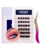 Bluesmurfs Self Adhesive Individual Lashes | Reusable No Glue Fake Eyelashes Clusters - Easy to Use Natural Eye Lashes I01 - Buy Online on SooperMarket.com