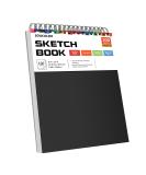 Soucolor 9" x 12" Sketch Book 1-Pack 100 Sheets Spiral Bound Art Sketchbook Acid Free (68lb/100gsm) Artist Drawing Book Paper Painting Sketching Pad Black 1 Pack - Buy Online on SooperMarket.com