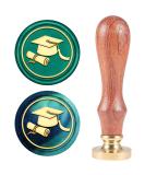 CRASPIRE Graduation Cap Wax Seal Stamp - Retro Wood Stamp for Invitations & Decor - Buy Online on SooperMarket.com