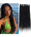 Leeven 18 Inch Dreadlock Extension - 10 Strands Synthetic Reggae Dreads in Black /1B - Buy Online on SooperMarket.com
