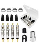 Buy Aobetak 15 Parts French Bicycle Valve Adapter Set - Sclaverand Valve Replacement Set with Insert Key Cap & Auto-Valve Adapter | International Shipping - Buy Online on SooperMarket.com