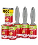KONIZY Pet Hair Lint Rollers - 600 Extra Sticky Sheets - Mega Value Set with 3 Upgraded Handles - Portable Lint Remover for Clothes, Furniture, Carpet - Dog & Cat Hair Removal - Red - Buy Online on SooperMarket.com