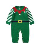 Mimixiong Baby Christmas Outfit | Knitted Xmas Romper for Newborn Boys and Girls | Long Sleeve Costume | 0-3 Months | Green - Buy Online on SooperMarket.com