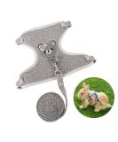 Shop Premium Rabbit Accessories: Harnesses Collars Leashes & Dishes for Small Animals - Adjustable & Breathable (Gray) - Buy Online on SooperMarket.com