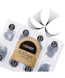 LASHVIEW 1000 Premade Volume Eyelash Extensions - 10D D Curl Mixed Tray Handmade Thin Base 9-16mm 1000 Fans | Shop Internationally - Buy Online on SooperMarket.com