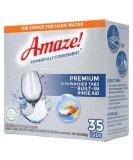 Amaze! Premium All-in-One Dishwasher Tablets - Powerful Hard Water Performance (1 Pack of 35 Tablets) 35 Count (Pack of 1) - Buy Online on SooperMarket.com