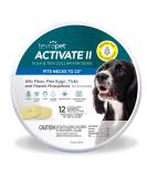 TevraPet Activate II Flea and Tick Collar for Dogs - 12 Month Prevention, 2 Count - One Size Fits All - Buy Online on SooperMarket.com