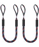Botepon Boat Bungee Dock Lines - 4ft, Stretches to 5 1/2ft - Pontoon & Bass Boat Accessories for Men - Mooring Lines for Secure Docking - Buy Online on SooperMarket.com