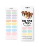 MOYOU LONDON Semi Cured Gel Nail Strips 20 Pc. Gel Wraps for Nails Get 1 Free UV Lamp when you Get 3 or More Easy Apply & Remove for Salon-Quality Manicure -Pastel Sweets - Buy Online on SooperMarket.com