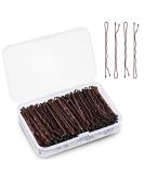 Hairpins 150 Pieces Wave Shape Hair Clips Metal Bobby Pins Hairpin Set for Children Girls Hair Accessories Hair Salon (Brown) - Buy Online on SooperMarket.com