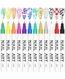 Shop 12 Color 3D Nail Art Pens Set - Kalolary Nail Polish Pens for DIY Nail Art & Manicure | International Shipping Available - Buy Online on SooperMarket.com