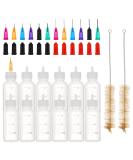 Benecreat 12 Pack 1oz Precision Tip Applicator Bottles Set - DIY Quilling Glue Oiler Bottle with Tips and Caps - Buy Online on SooperMarket.com