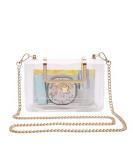 MOETYANG Clear Purse for Women,Clear Clutch Purse Crossbody, See Through Handbag Gold - Buy Online on SooperMarket.com